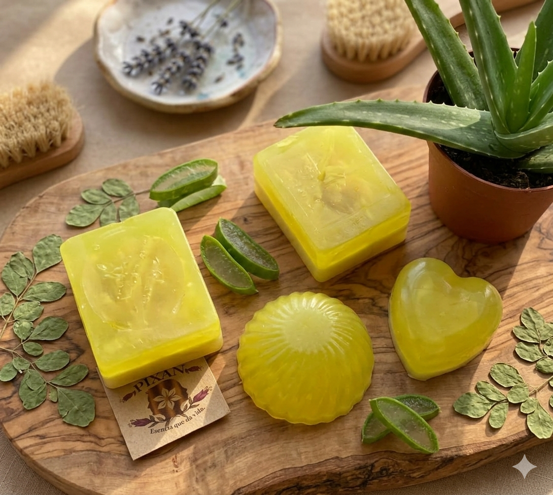 Jabón PIXANI de Aloe Vera, productos naturales