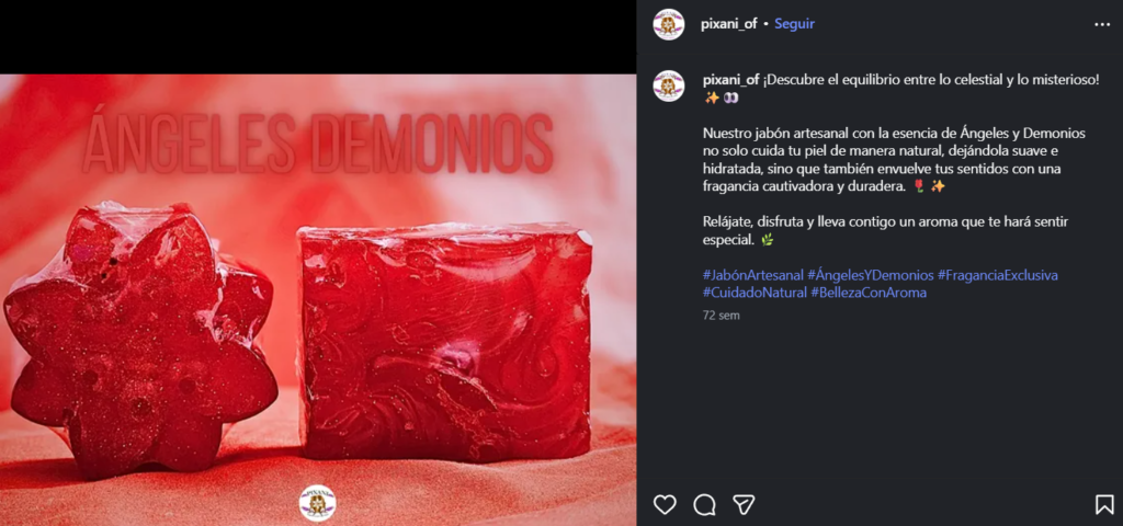 jabon pixani angeles y demonios